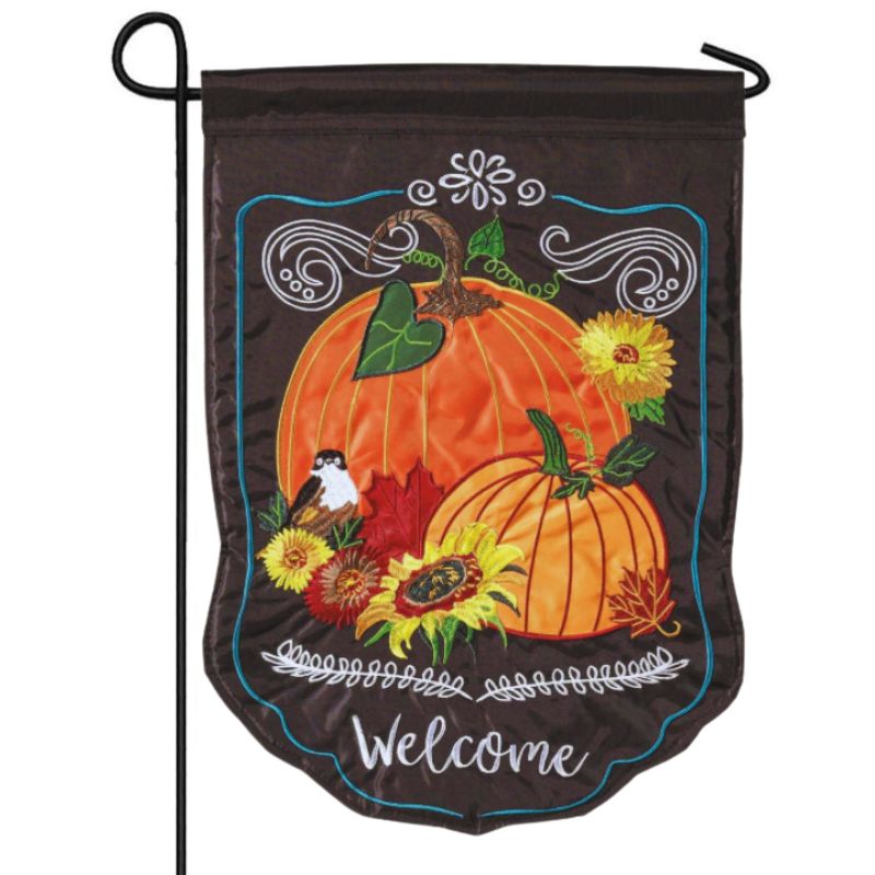 Pumpkins Welcome Garden Flag